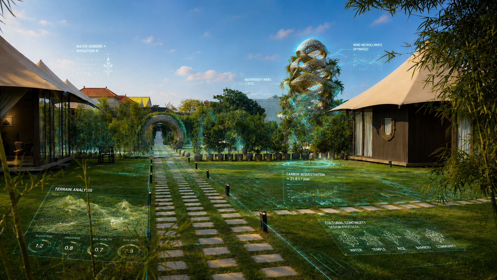 The Bali Futures Forum venue in daylight